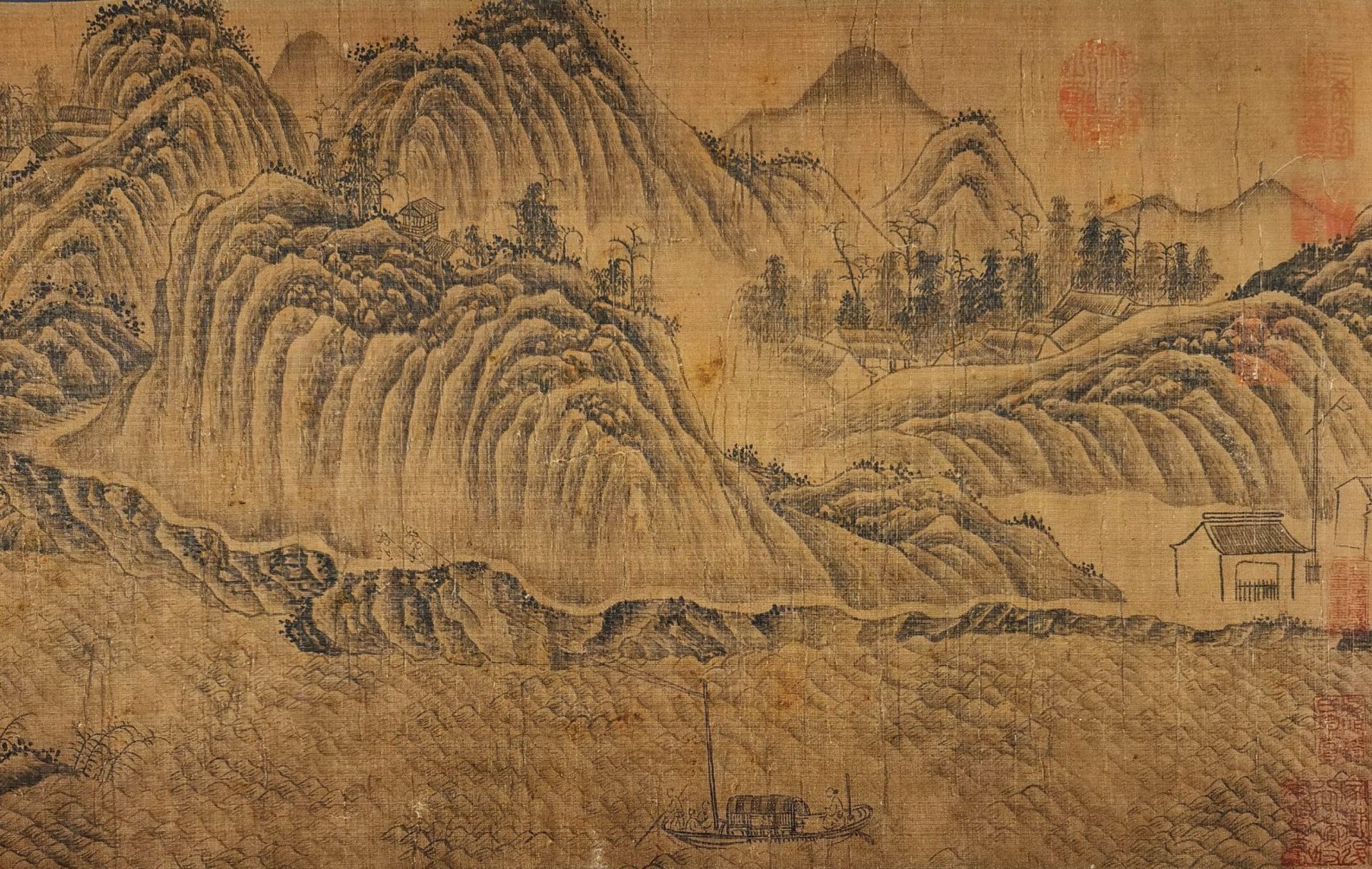 A Chinese Hand Scroll Painting By Jing Hao - Bild 2 aus 13