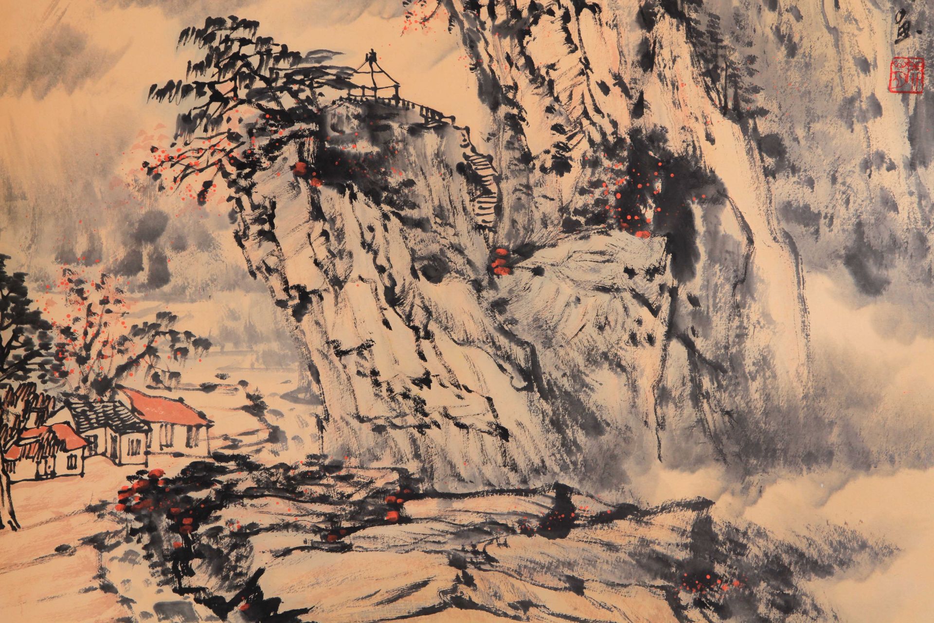 A Chinese Scroll Painting By Guan Shanyue - Bild 3 aus 7