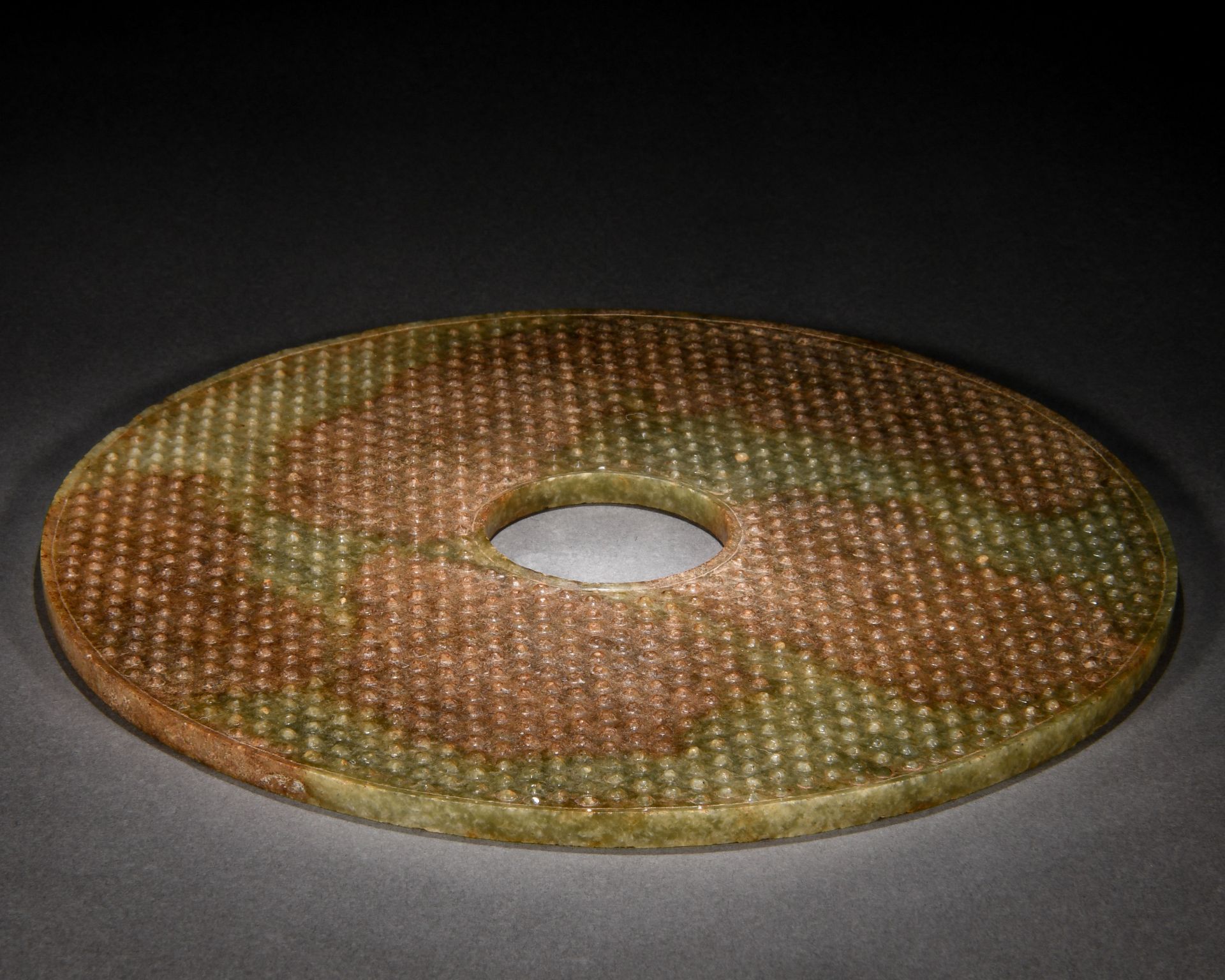 A Chinese Carved Jade Disc Bi - Image 9 of 9