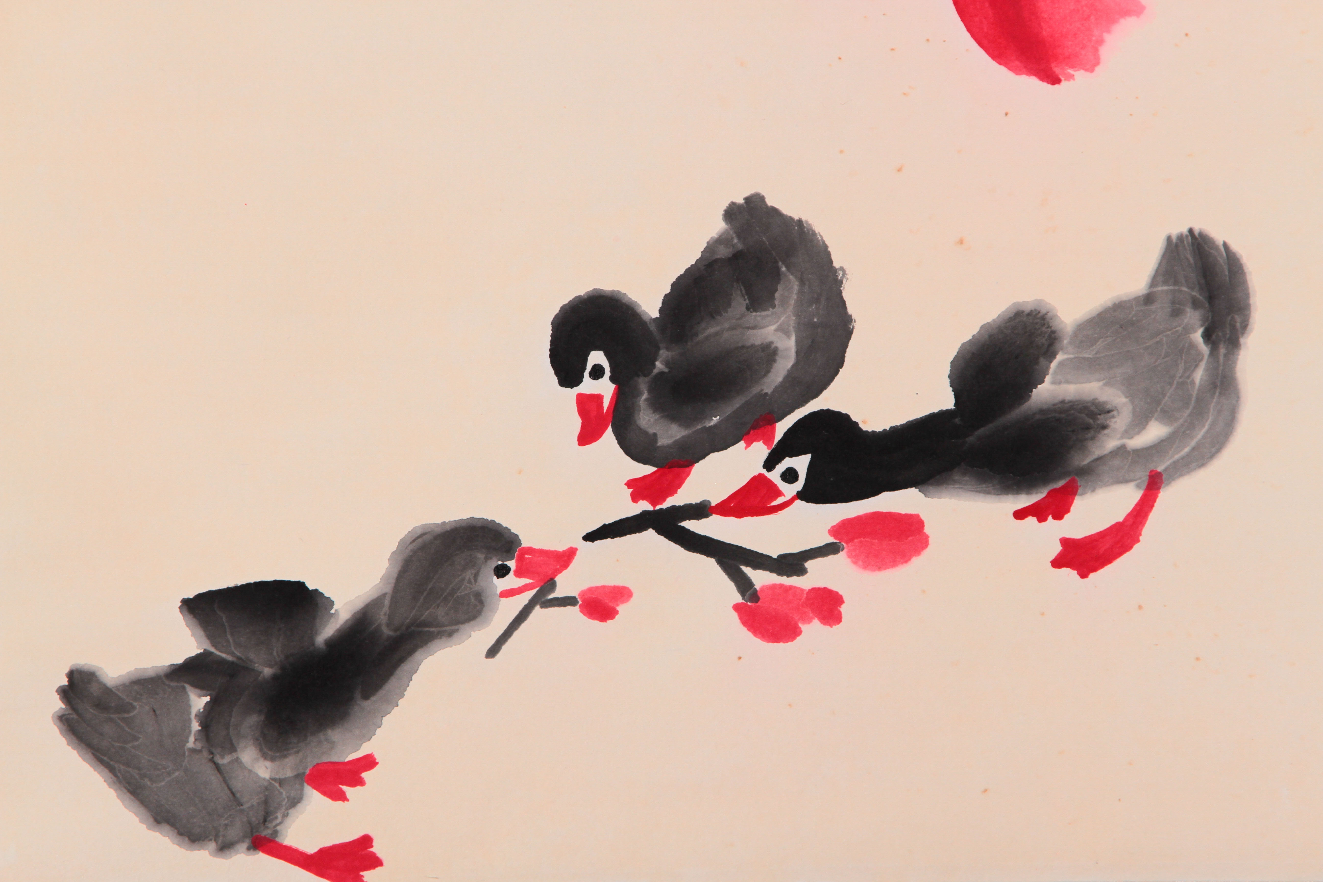 A Chinese Scroll Painting By Lou Shibai - Image 5 of 6