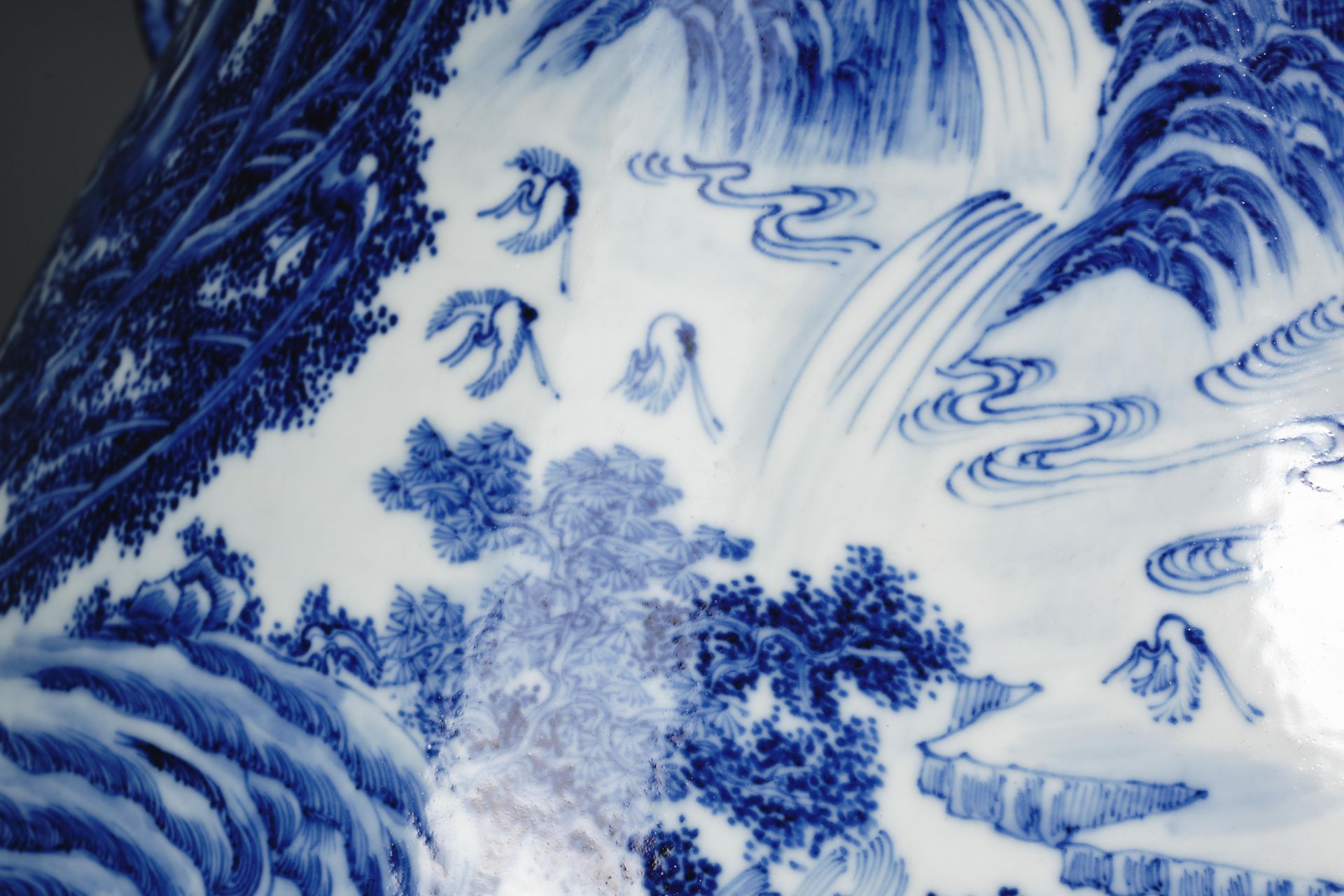 A Chinese Blue and White Hundred Deers Zun Vase - Image 7 of 14