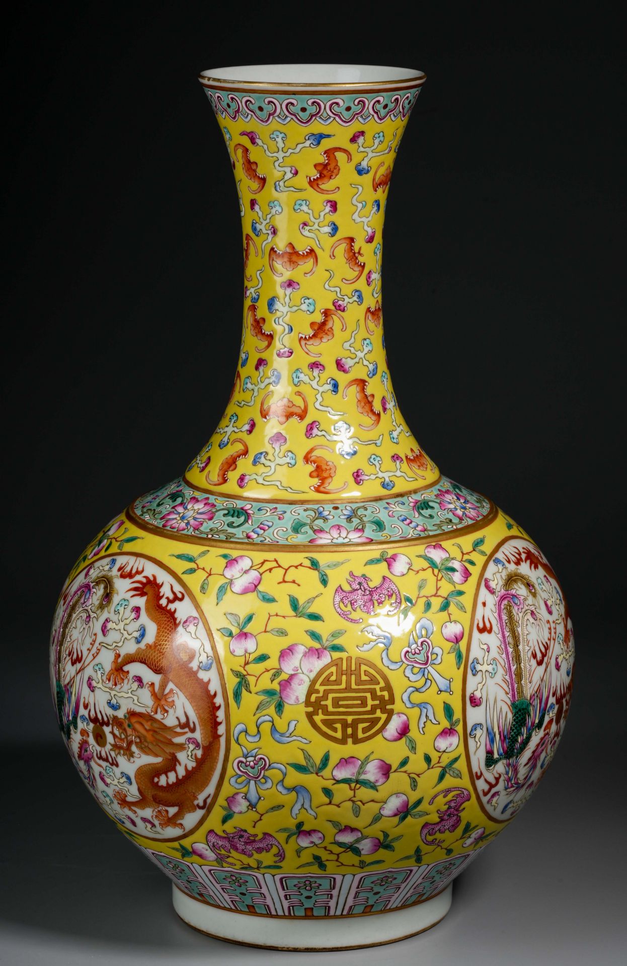A Chinese Famille Rose and Gilt Decorative Vase - Image 7 of 10