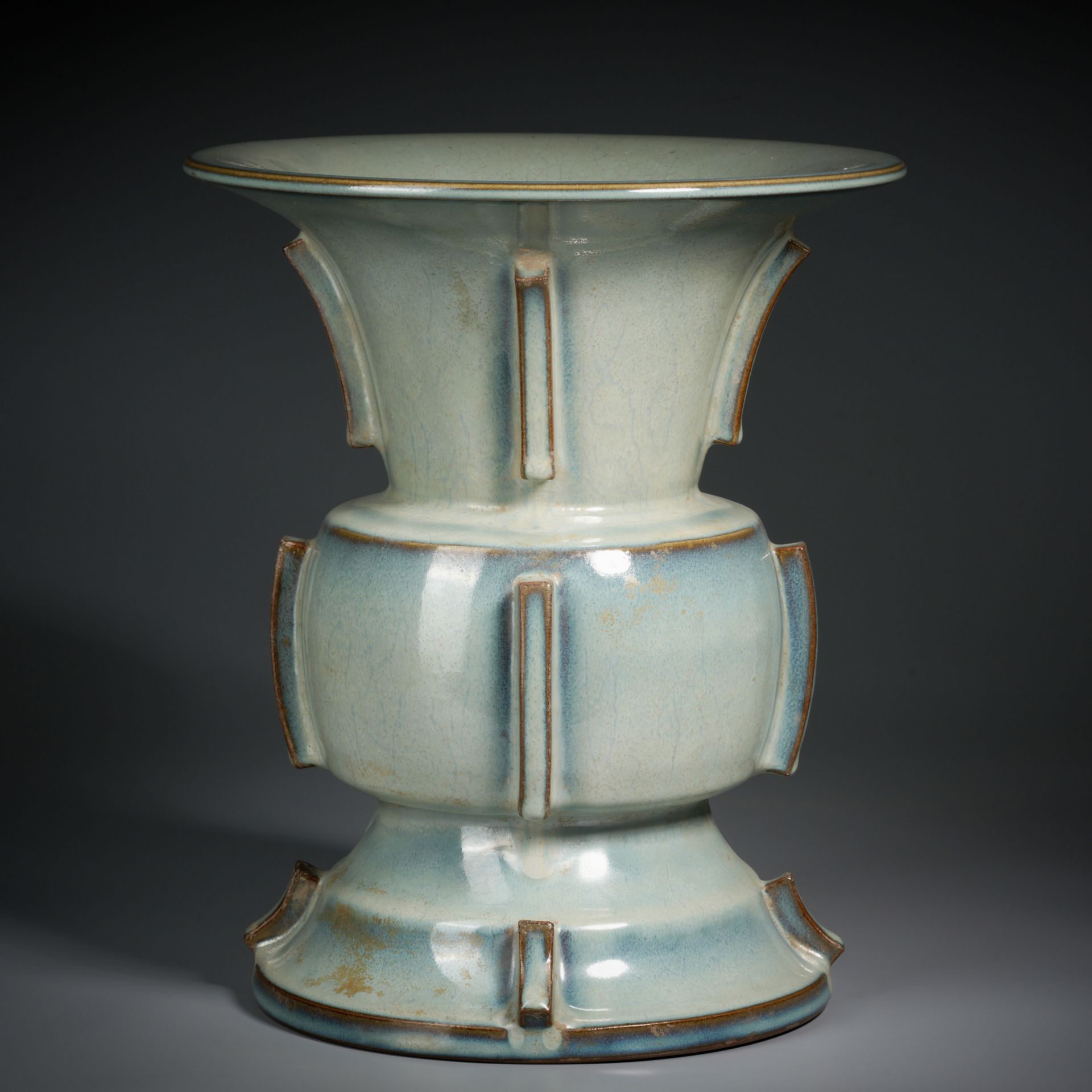 A Chinese Jun-ware Beaker Vase Zun - Image 2 of 9