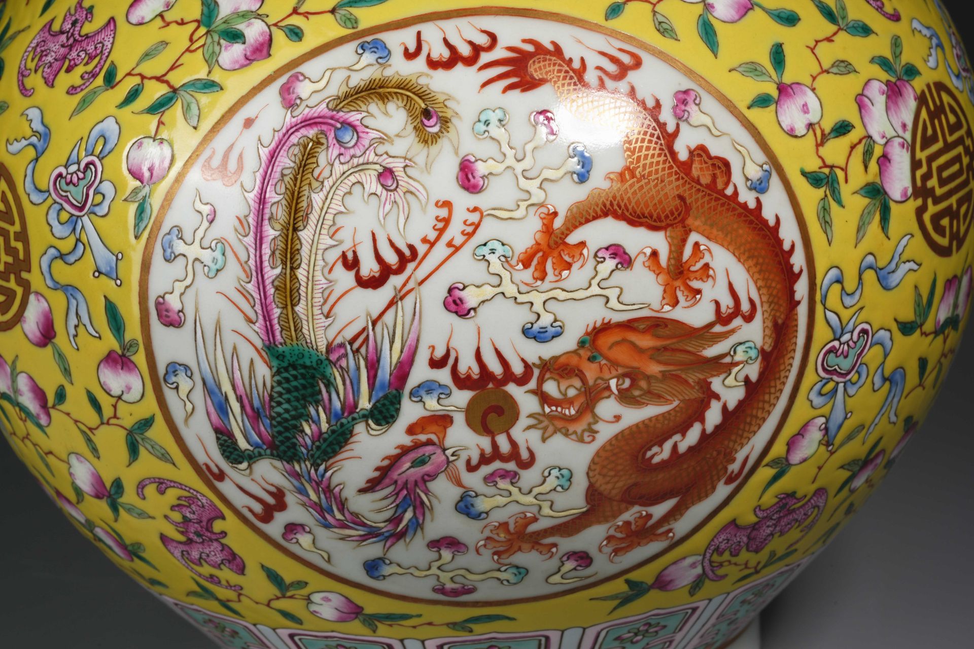 A Chinese Famille Rose and Gilt Decorative Vase - Image 8 of 10