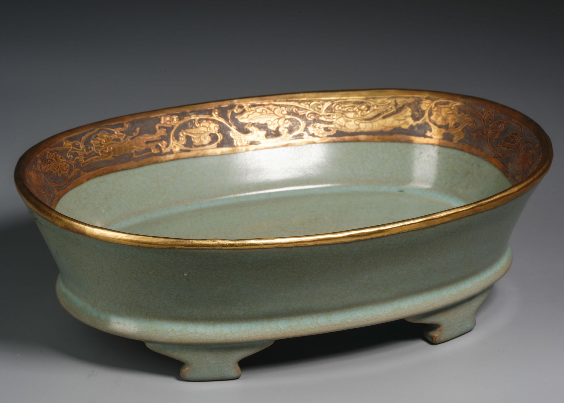 A Chinese Ru-ware Narcissus Bowl - Image 3 of 12