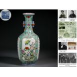 A Chinese Famille Rose Flower and Bird Vase