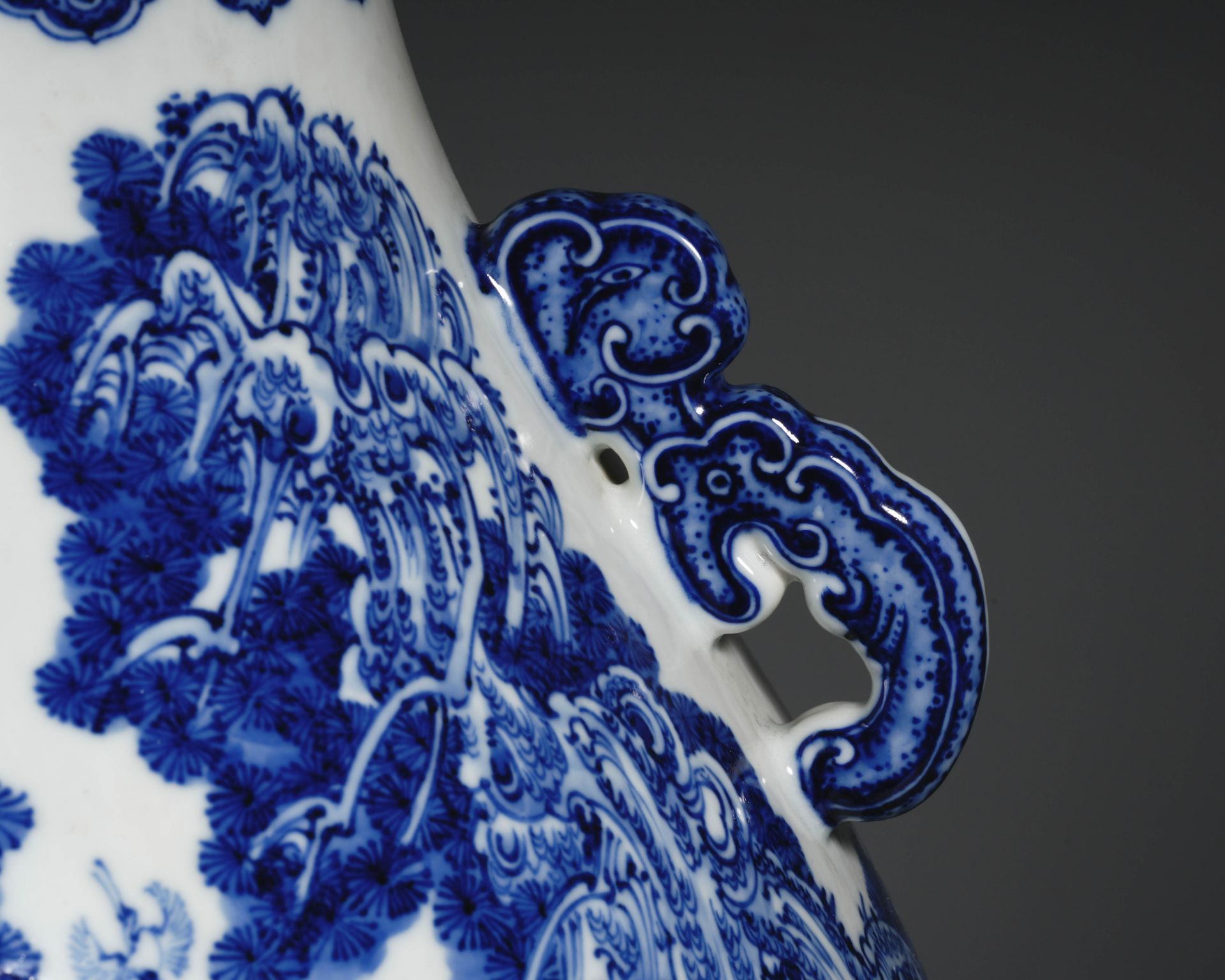 A Chinese Blue and White Hundred Deers Zun Vase - Image 10 of 14