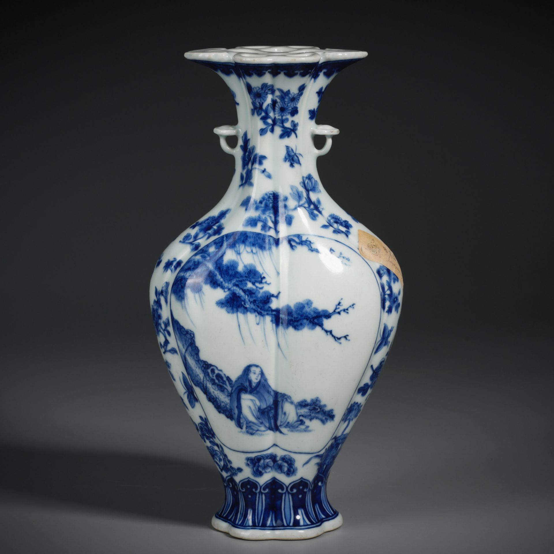 A Chinese Blue and White Figural Story Vase - Image 2 of 10