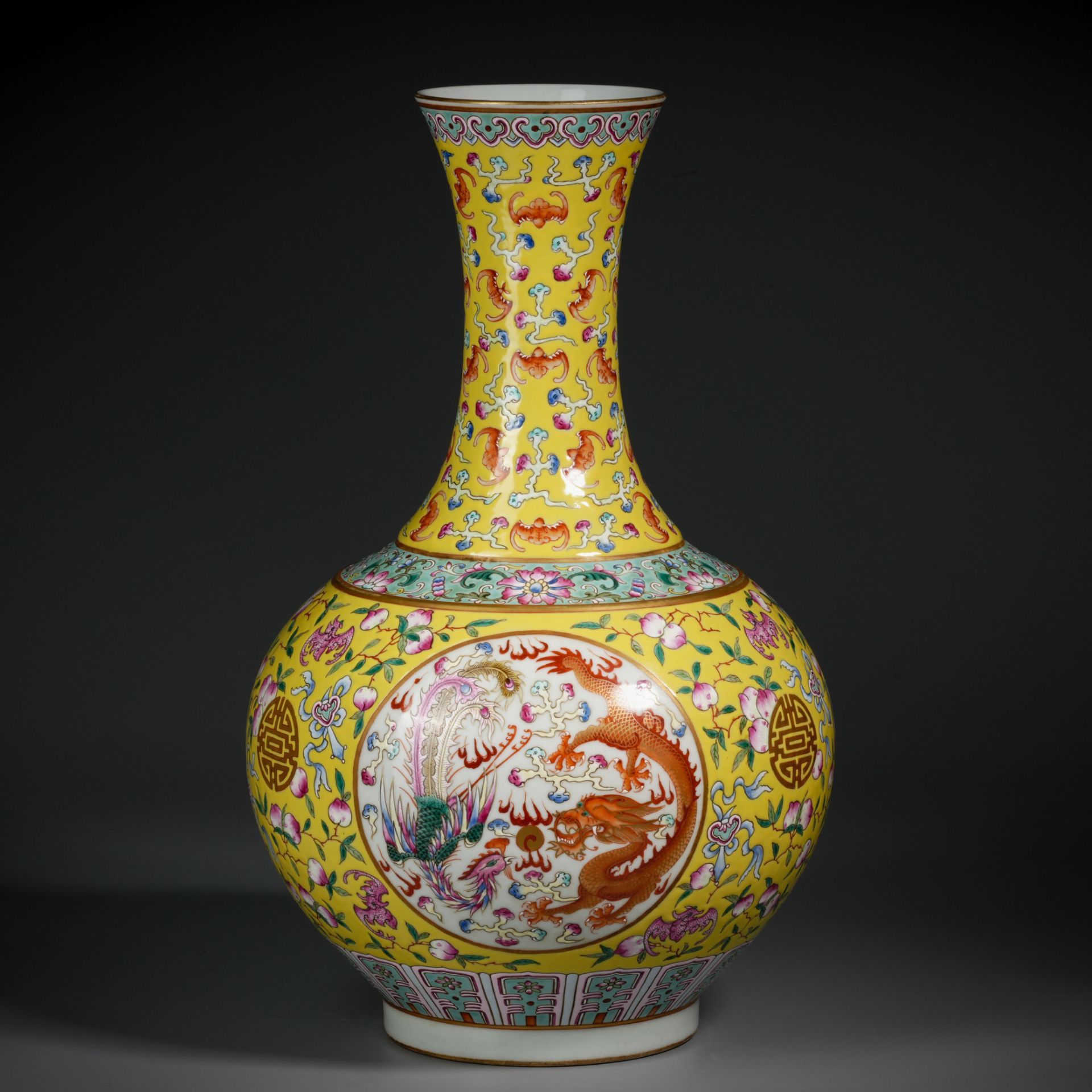 A Chinese Famille Rose and Gilt Decorative Vase - Image 2 of 10