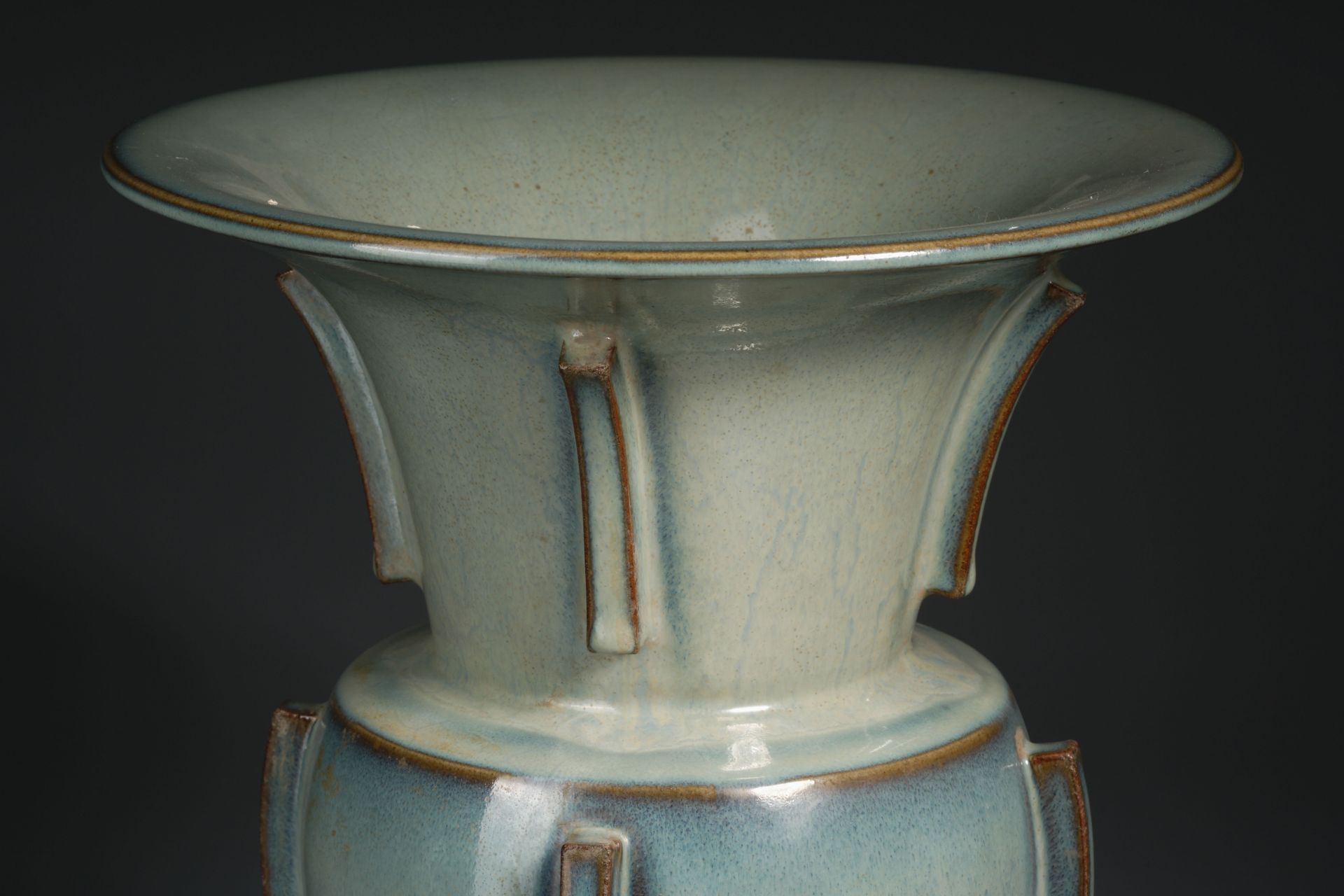 A Chinese Jun-ware Beaker Vase Zun - Image 9 of 9