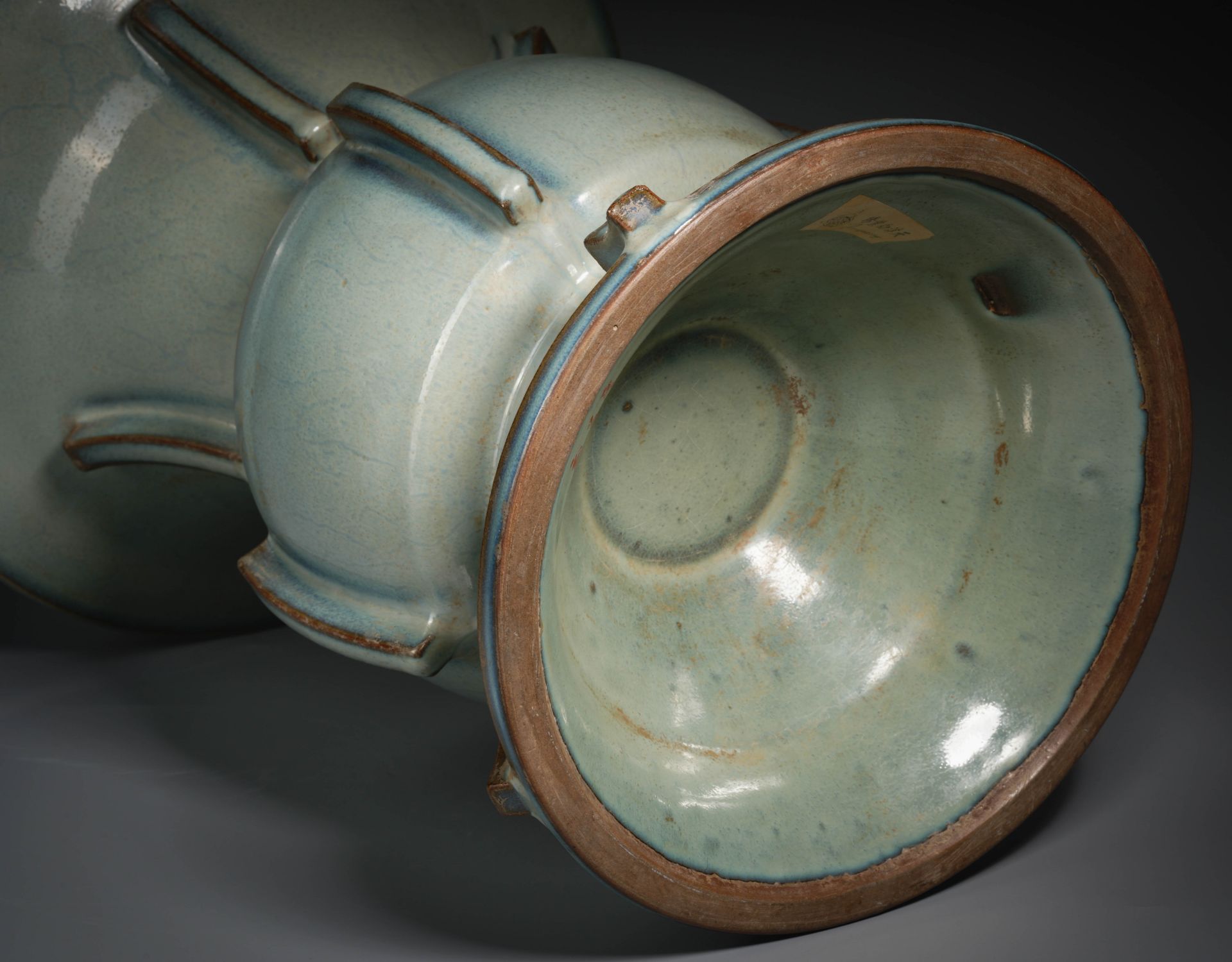 A Chinese Jun-ware Beaker Vase Zun - Image 8 of 9