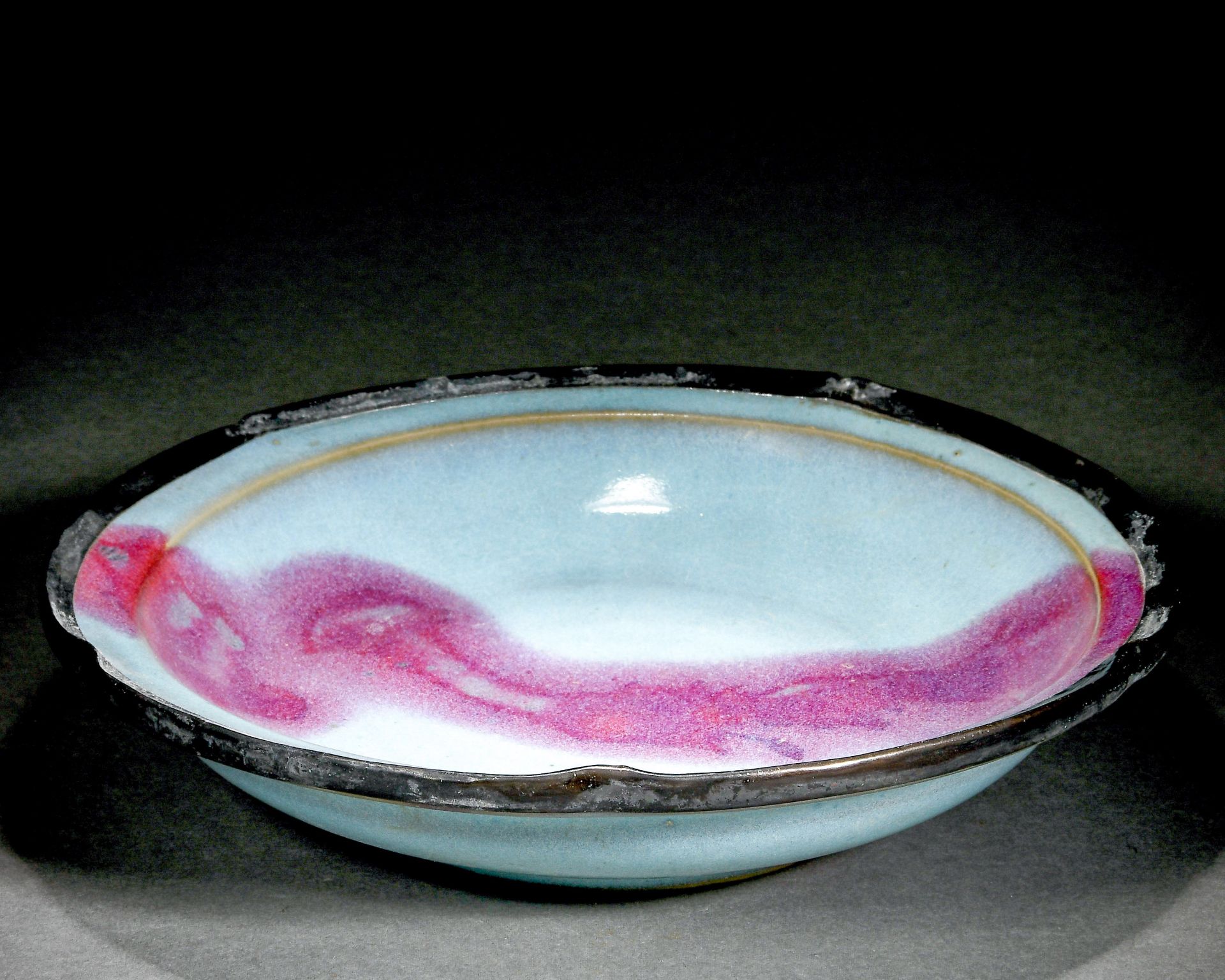 A Chinese Purple-Splashed Jun-Ware Plate - Image 2 of 12