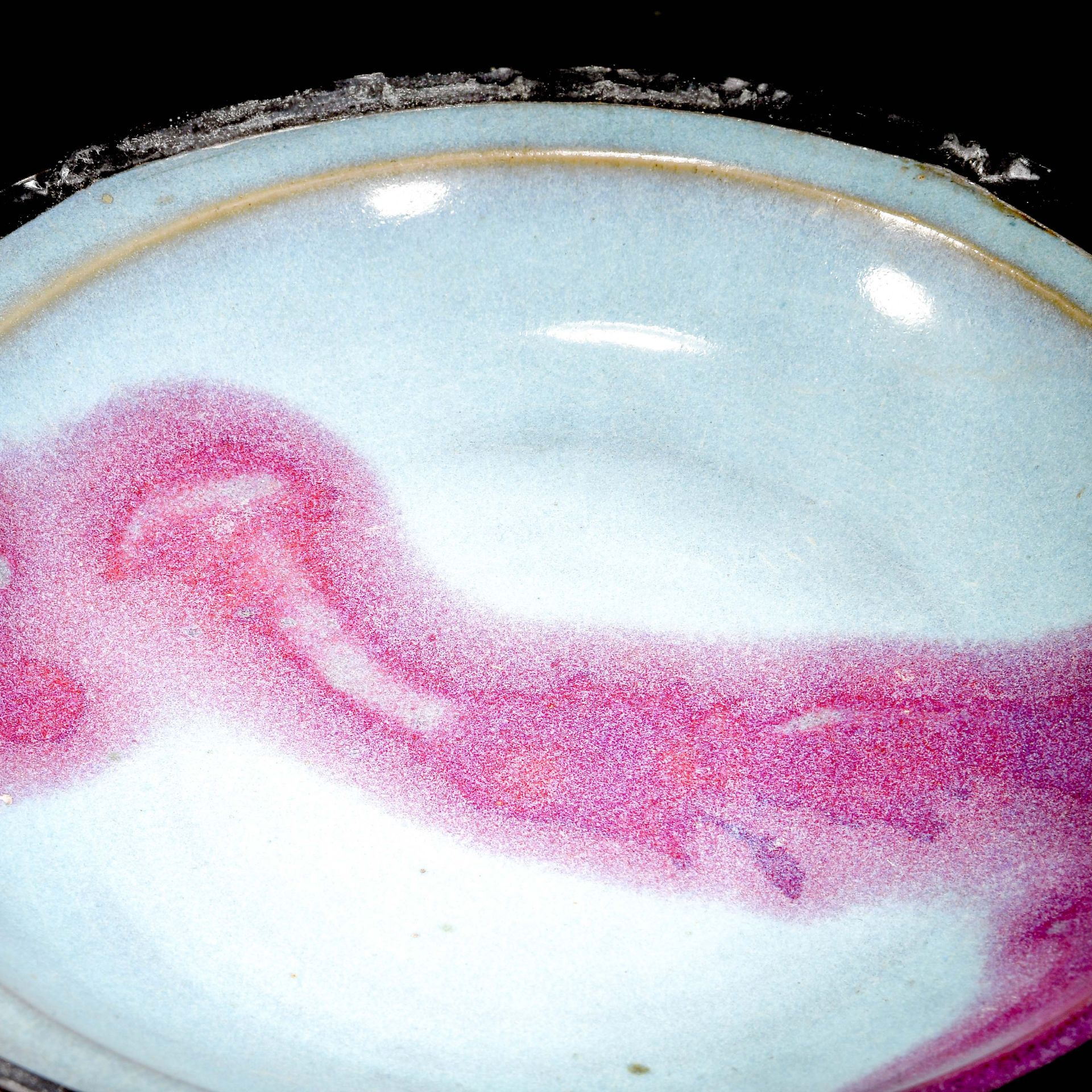 A Chinese Purple-Splashed Jun-Ware Plate - Image 6 of 12