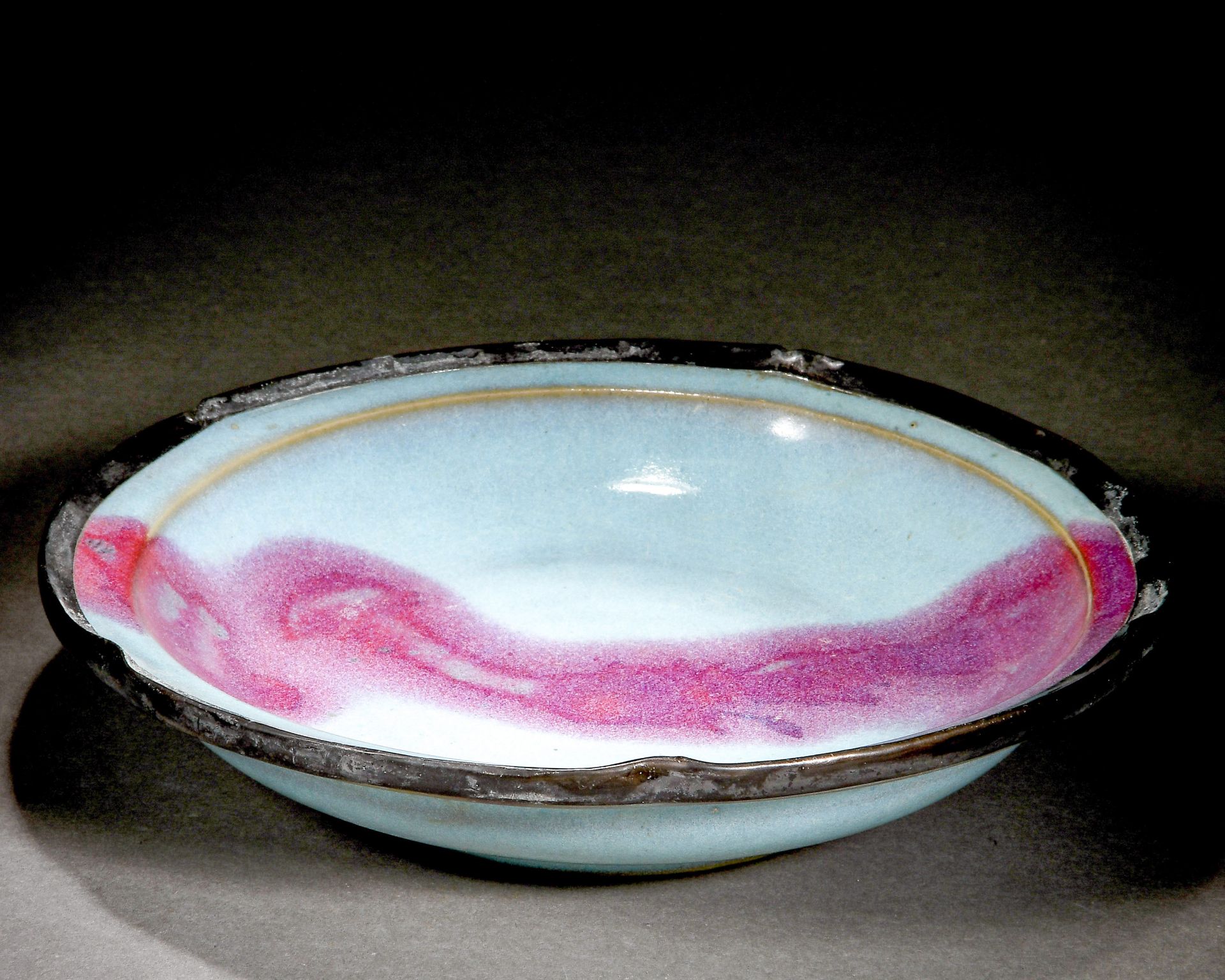 A Chinese Purple-Splashed Jun-Ware Plate - Image 4 of 12