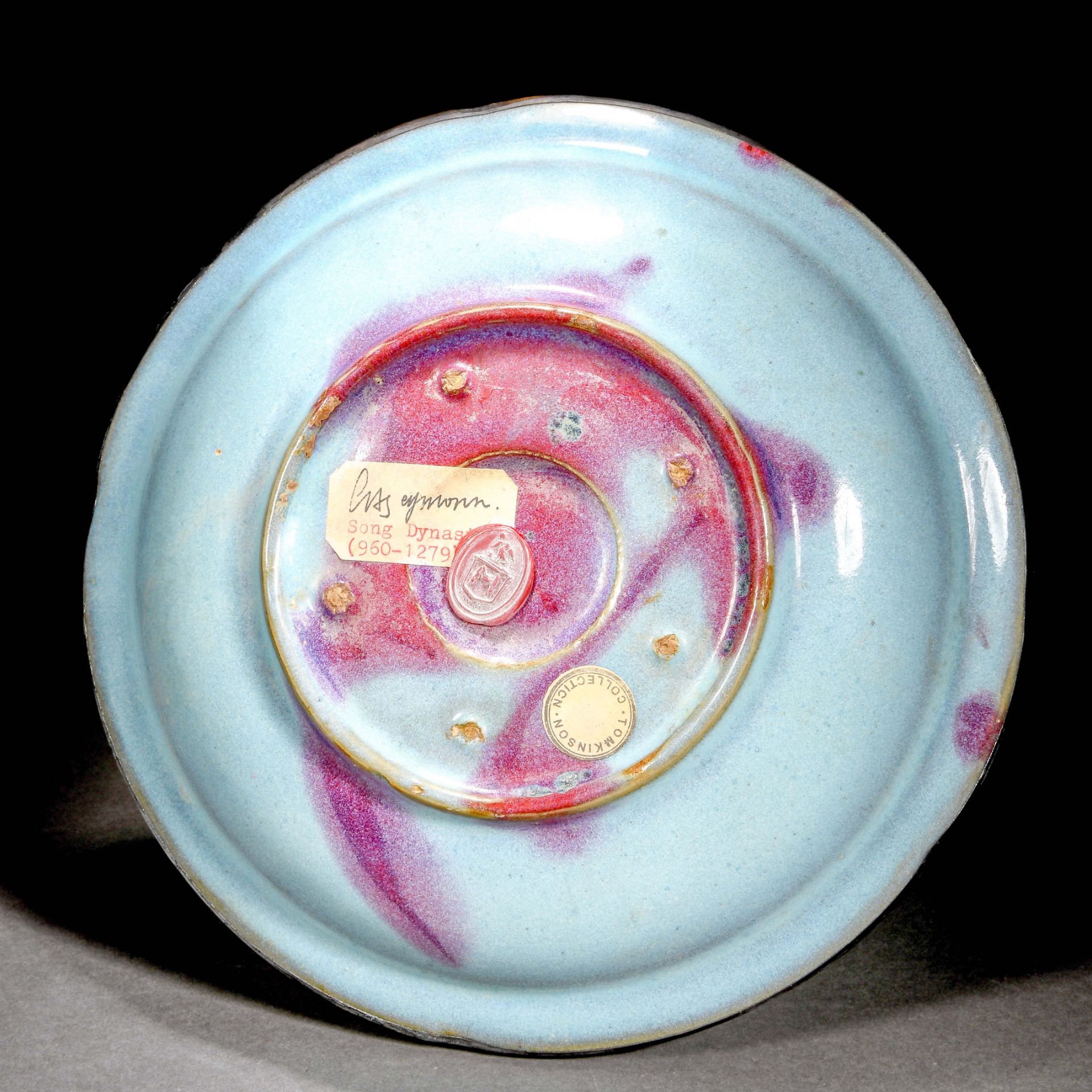 A Chinese Purple-Splashed Jun-Ware Plate - Bild 11 aus 12