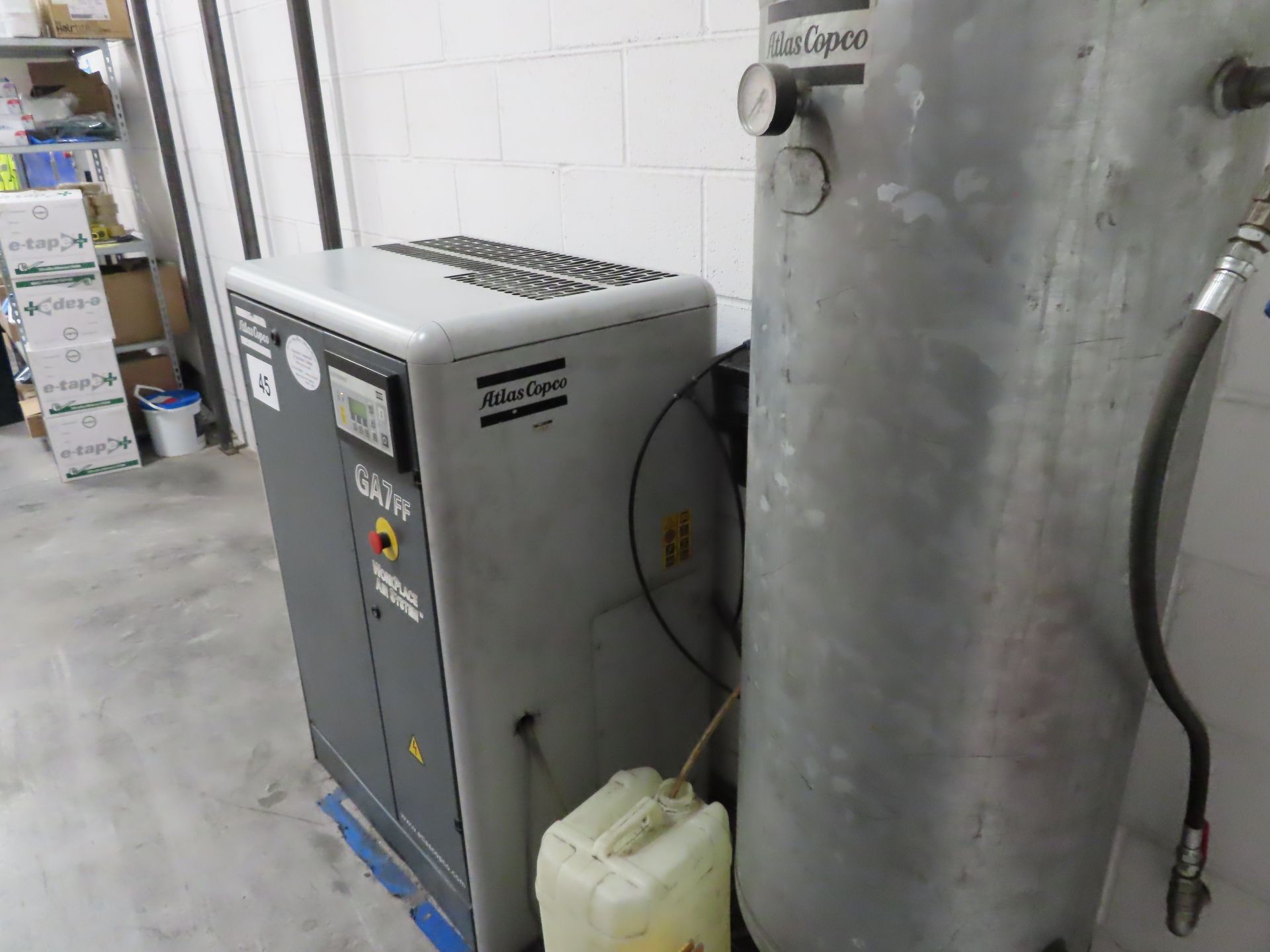 ATLAS COPCO GA7FF AIR COMPRESSOR. - Image 3 of 4