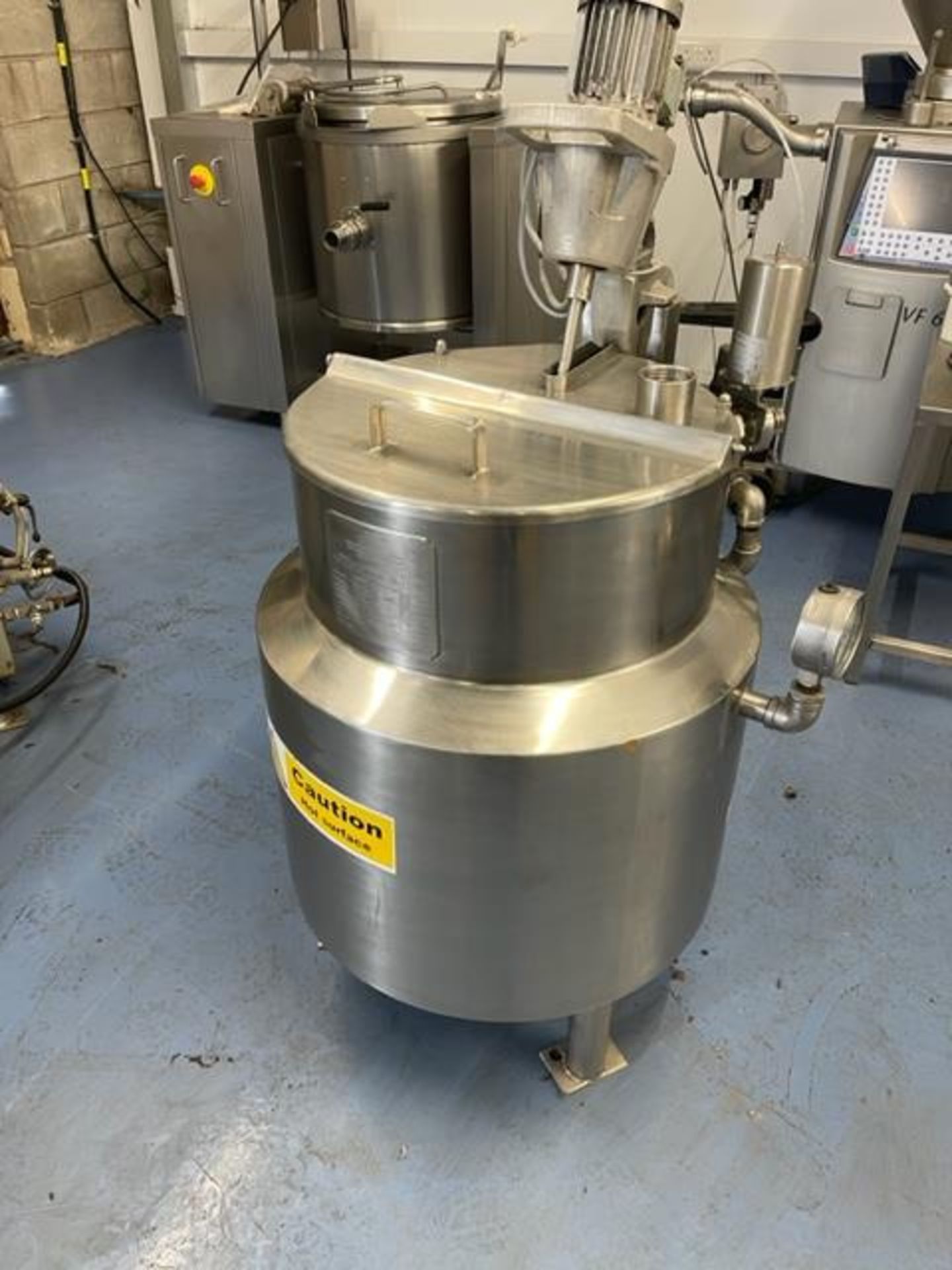 S/S GIUSTI 100 LITRE JACKETED VESSEL. - Image 2 of 5