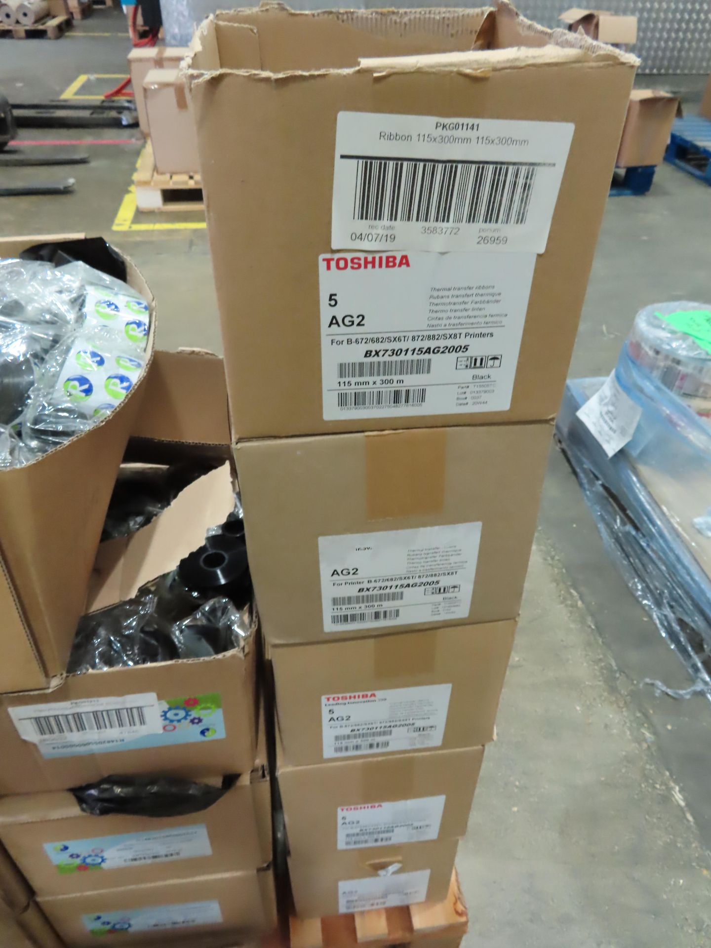 PALLET OF VARIOUS TOSHIBA PRINTER PAPER. - Image 6 of 7