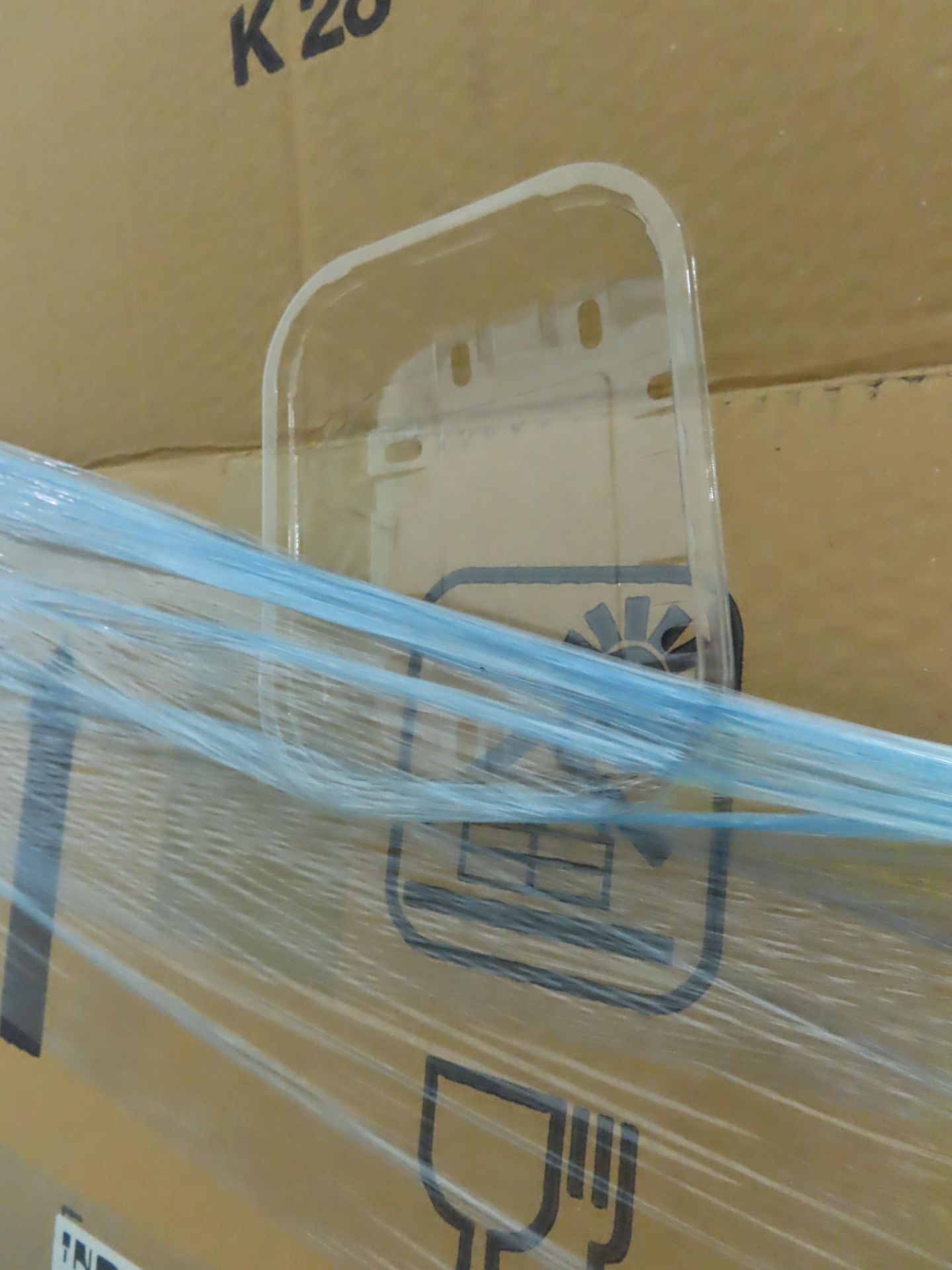 PALLET OF CLEAR TRAYS. - Image 2 of 2
