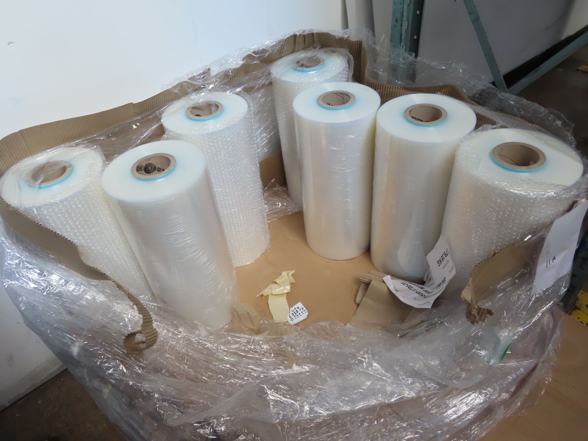 QTY APPROX. 7 ROLLS OF BRAND NEW FILM FOR PALLET WRAPPER. - Image 2 of 2