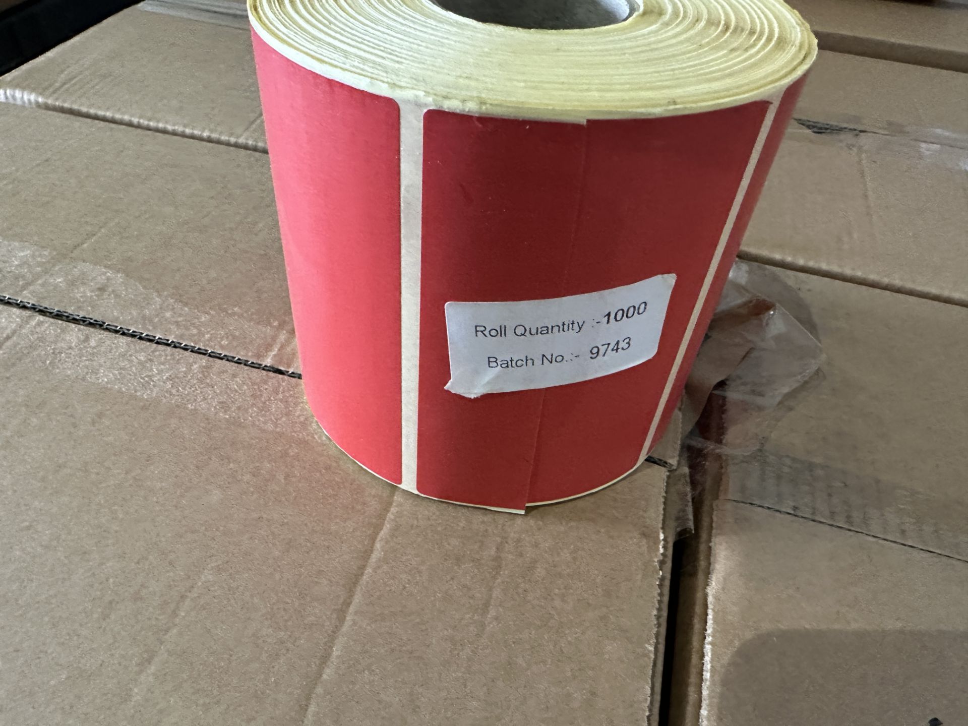 4 X BOXES OF RED STICKERS & 10 BOXES OF RED TAGS. - Image 2 of 4