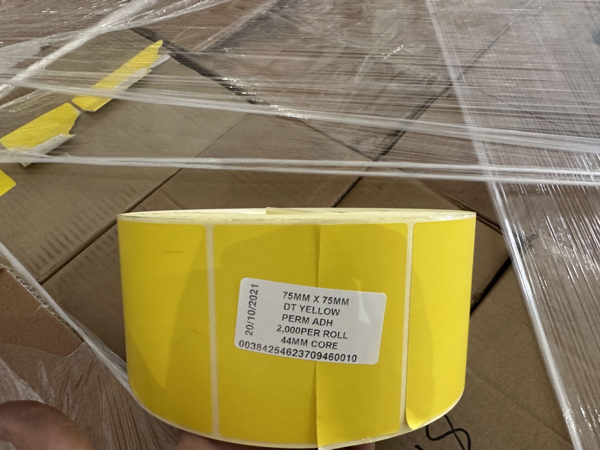 20 X BOXES OF YELLOW STICKERS. - Image 3 of 3