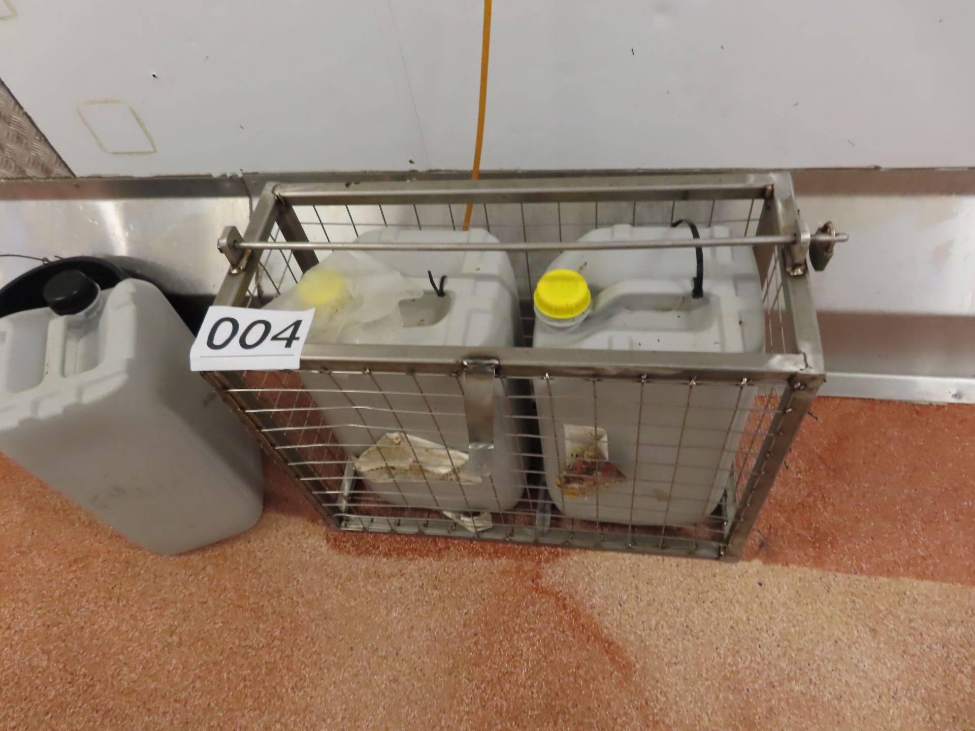 LOCKABLE CHEMICAL CAGE.