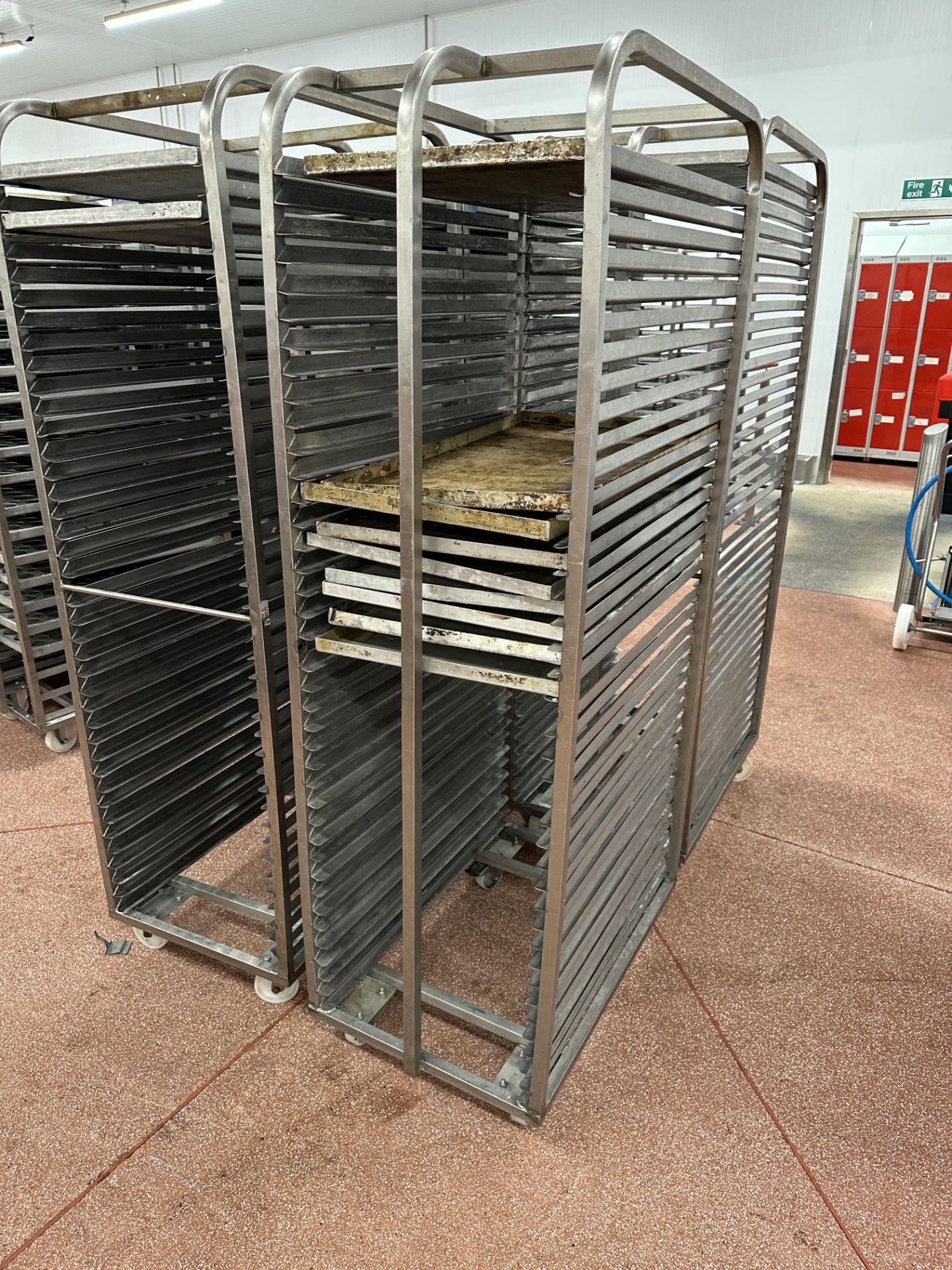 4 X BAKING TROLLEYS.