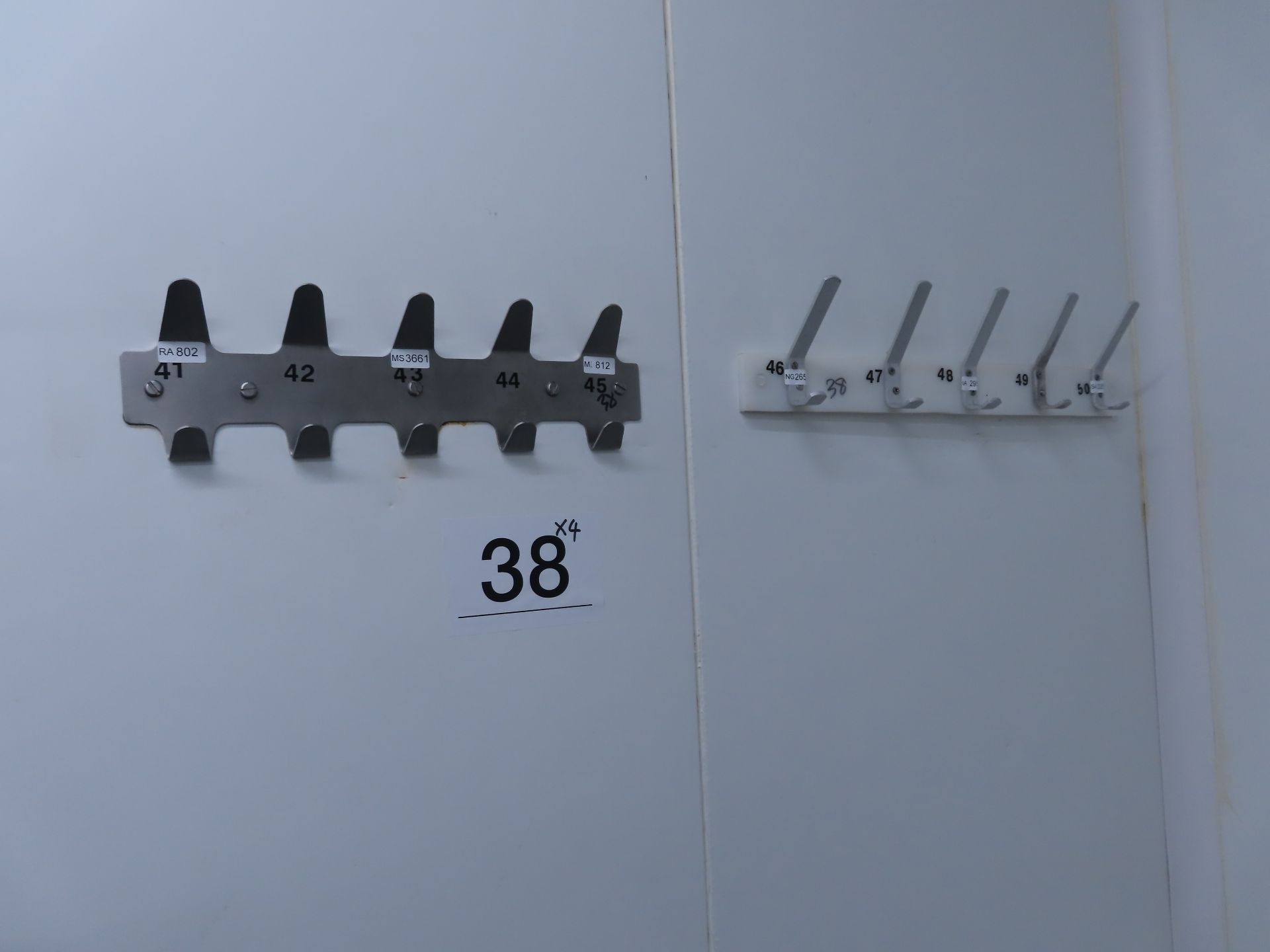 BENCH AND 3 X COAT HOOKS RACKS. - Image 2 of 3