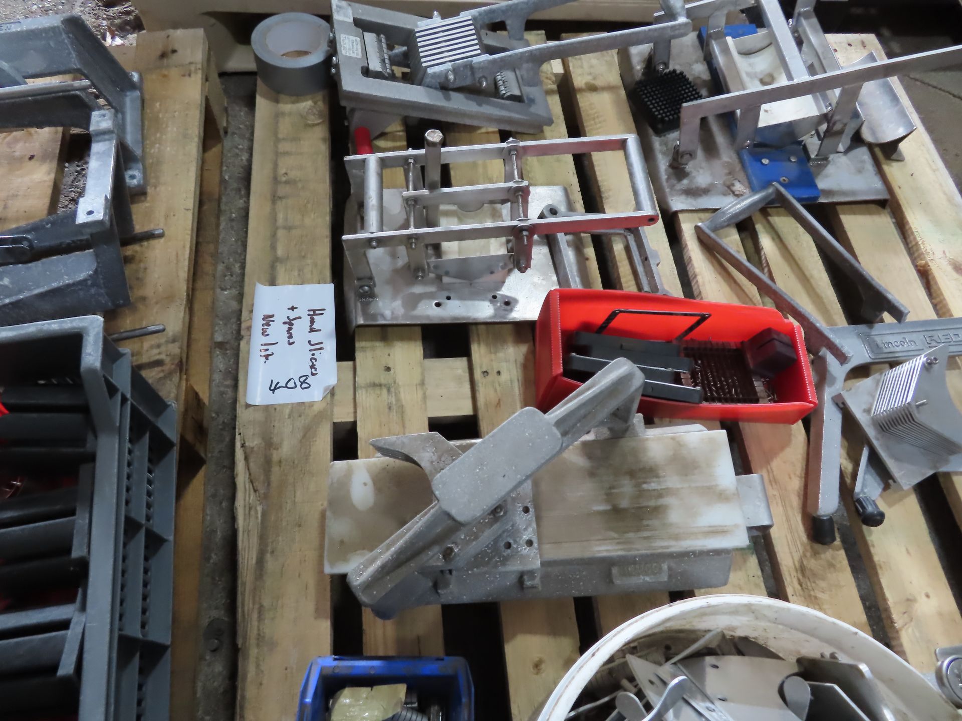 2 X PALLETS OF HAND SLICING/WEDGING MACHINES WITH SPARES. - Image 3 of 4