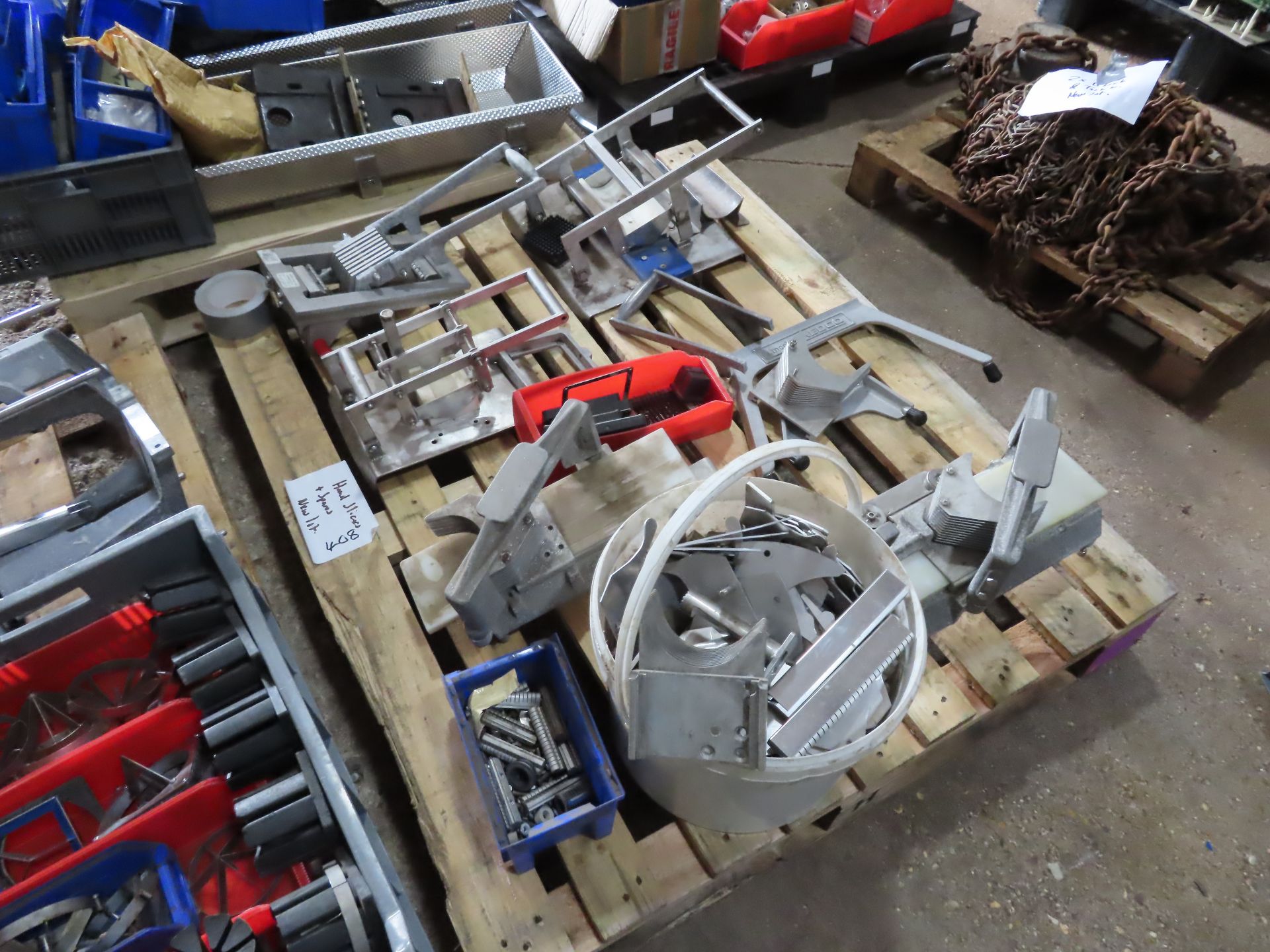 2 X PALLETS OF HAND SLICING/WEDGING MACHINES WITH SPARES. - Image 4 of 4