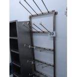 BOOT HOLDER AND 6-SHELF OPEN STORAGE UNIT.