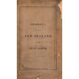 Oceania.- [Ward (John)] Information relative to New Zealand for the Use of Colonists, John W. …