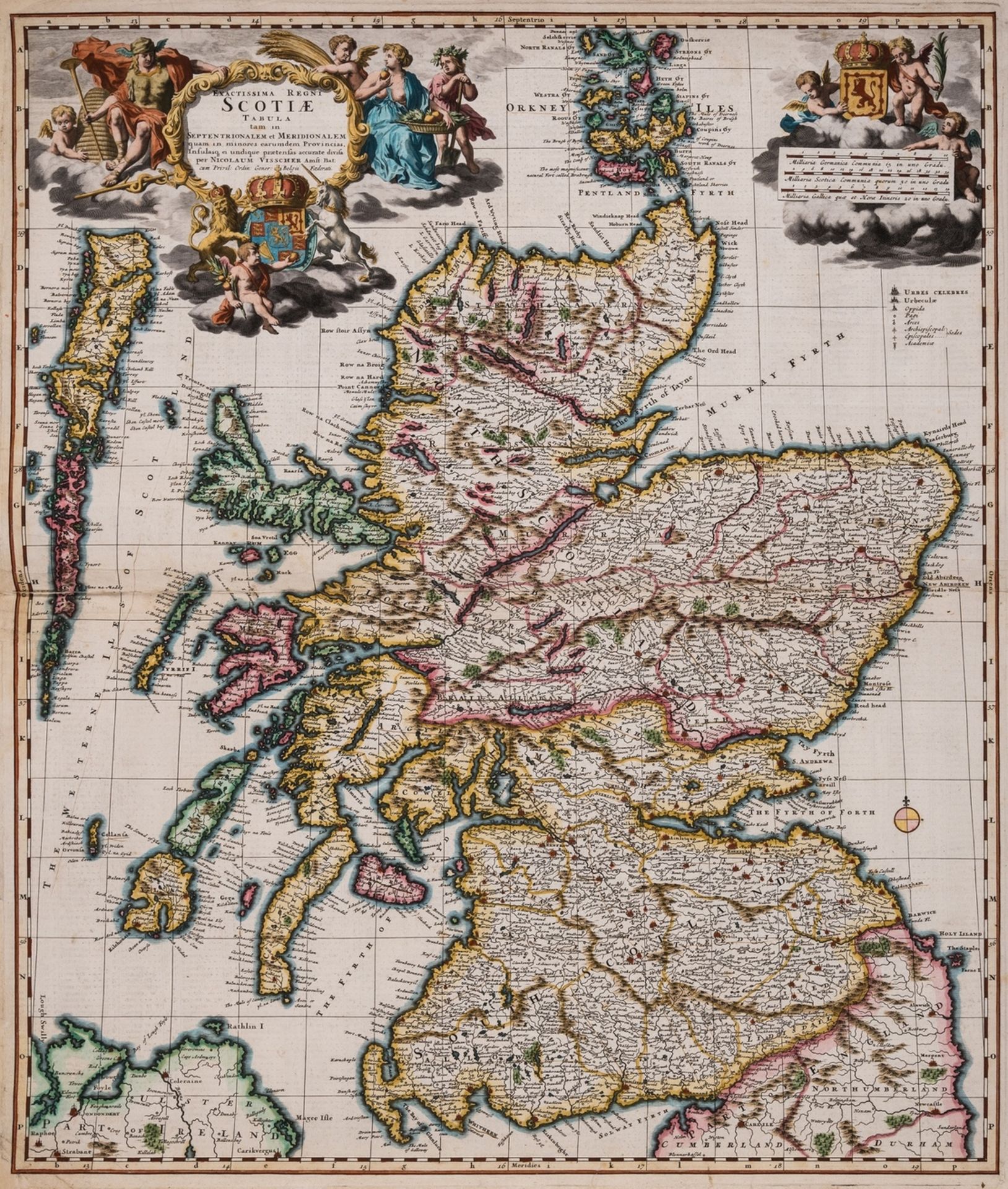 Scotland.- Visscher (Nicolas) Exactissima Regni Scotiae Tabula tam in Septentrionalem et …