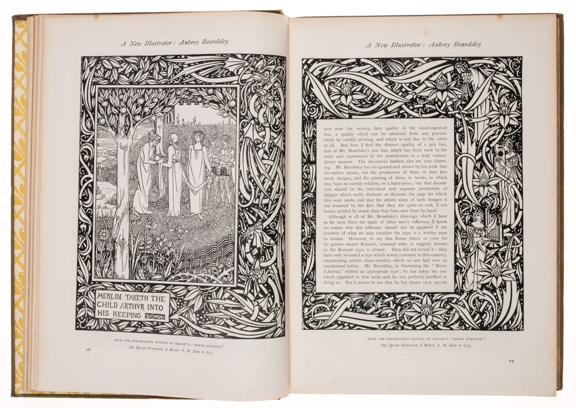 Beardsley (Aubrey) and others.- Studio (The), vol. 1-17 in 16, 1893-99; and vol. 1-5 of the …