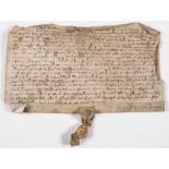 Staffordshire- Charter, grant by William de la Pirie has granted to his grandson Ralph son of John …