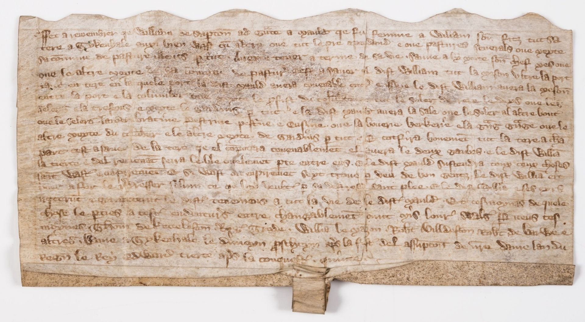 Derbyshire, Ticknall.- Indenture agreement by William of Sapton [Sapperton] and Juliana his wife …