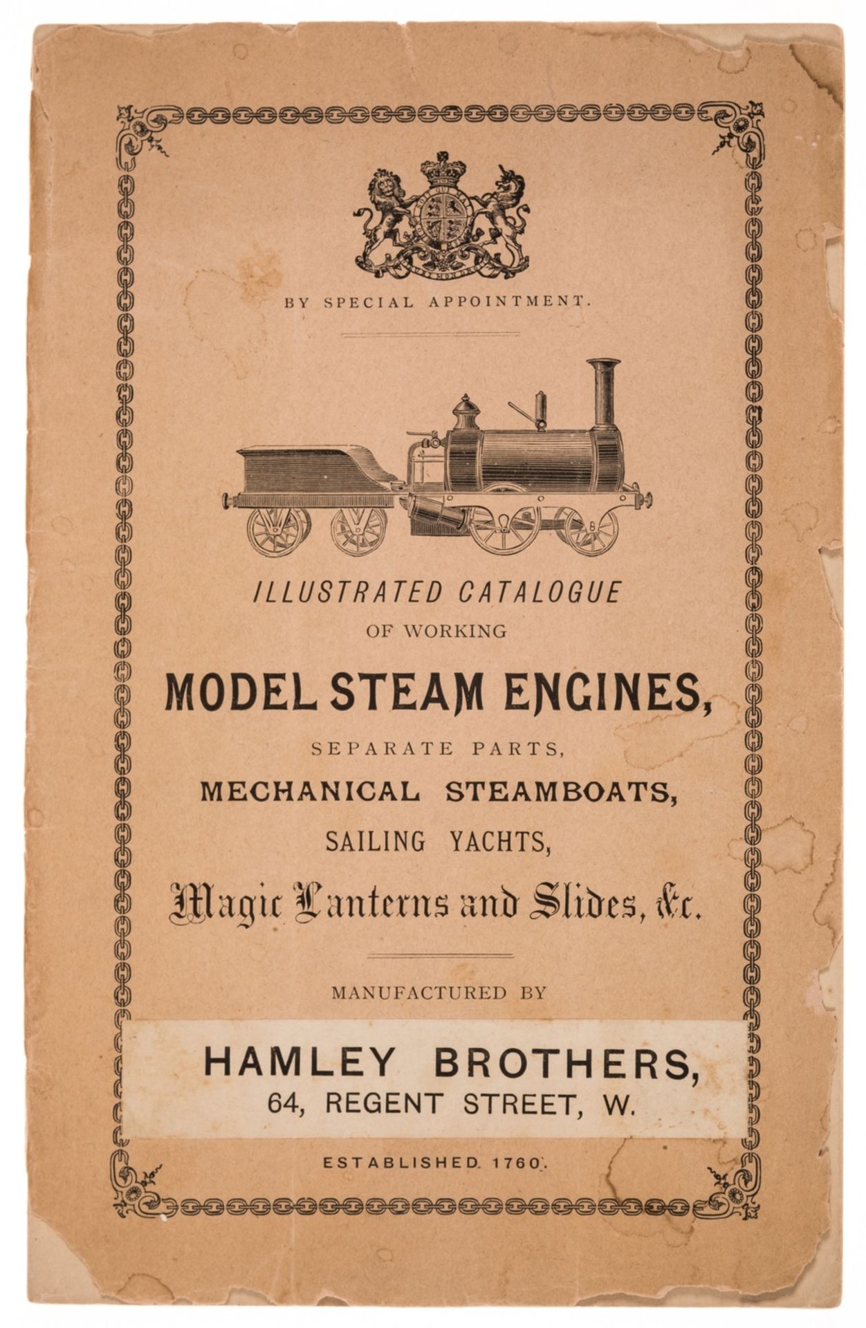 Steam Engines.- Illustrated Catalogue of Working Model Steam Engines... Manufactured by W. & F. …