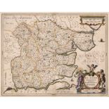 Britain.- Jansson (Jan) Essexiae Descriptio. The Description of Essex, [1646]; together with …