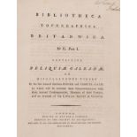 Britain.- Gale (Roger & Samuel) Bibliotheca Topographica Britannica No. II Parts I-III: Reliquiæ …