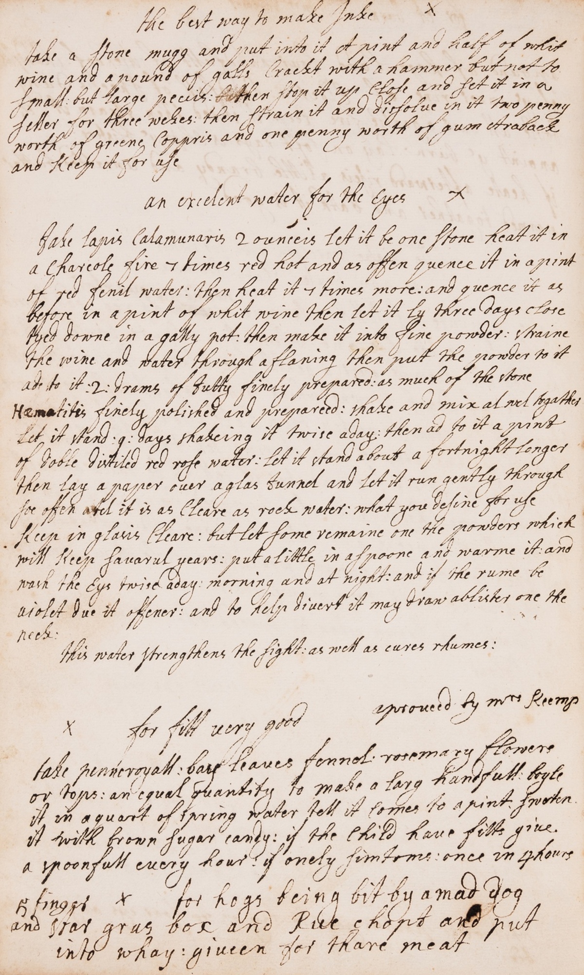 Cookery, Household & Medical.- Hawtrey (Anne) Mrs Anne Hawtreys Recipe Book, manuscript in several … - Image 3 of 4