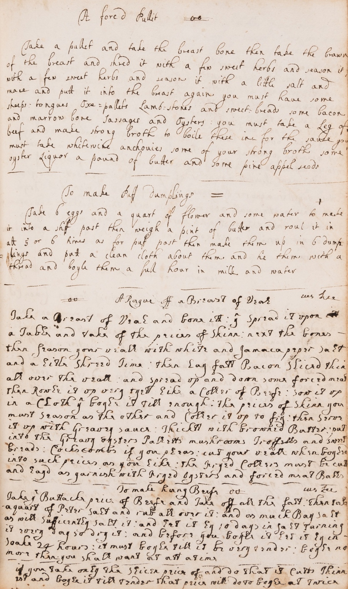 Cookery, Household & Medical.- Hawtrey (Anne) Mrs Anne Hawtreys Recipe Book, manuscript in several …