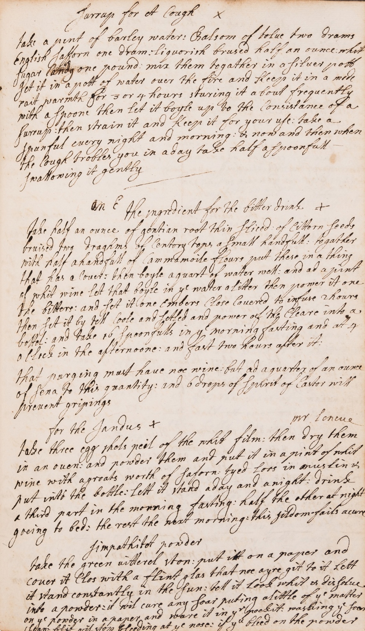 Cookery, Household & Medical.- Hawtrey (Anne) Mrs Anne Hawtreys Recipe Book, manuscript in several … - Image 2 of 4