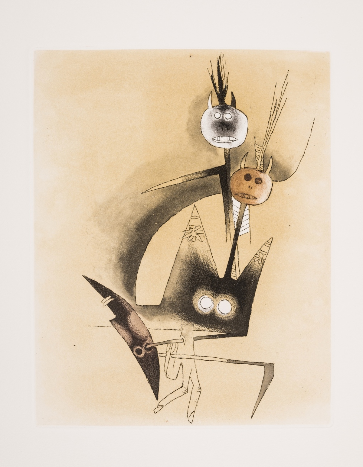 Wifredo Lam (1902-1982) Crosieur Noir