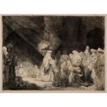 Rembrandt van Rijn (1606-1669) The Presentation in the Temple: Oblong Plate