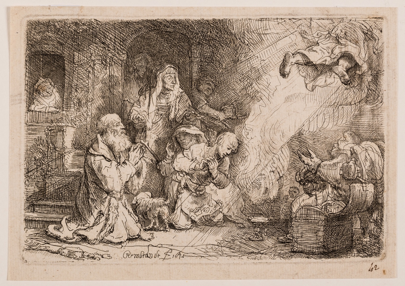 Rembrandt van Rijn (1606-1669) The Angel Departing from the Family of Tobias