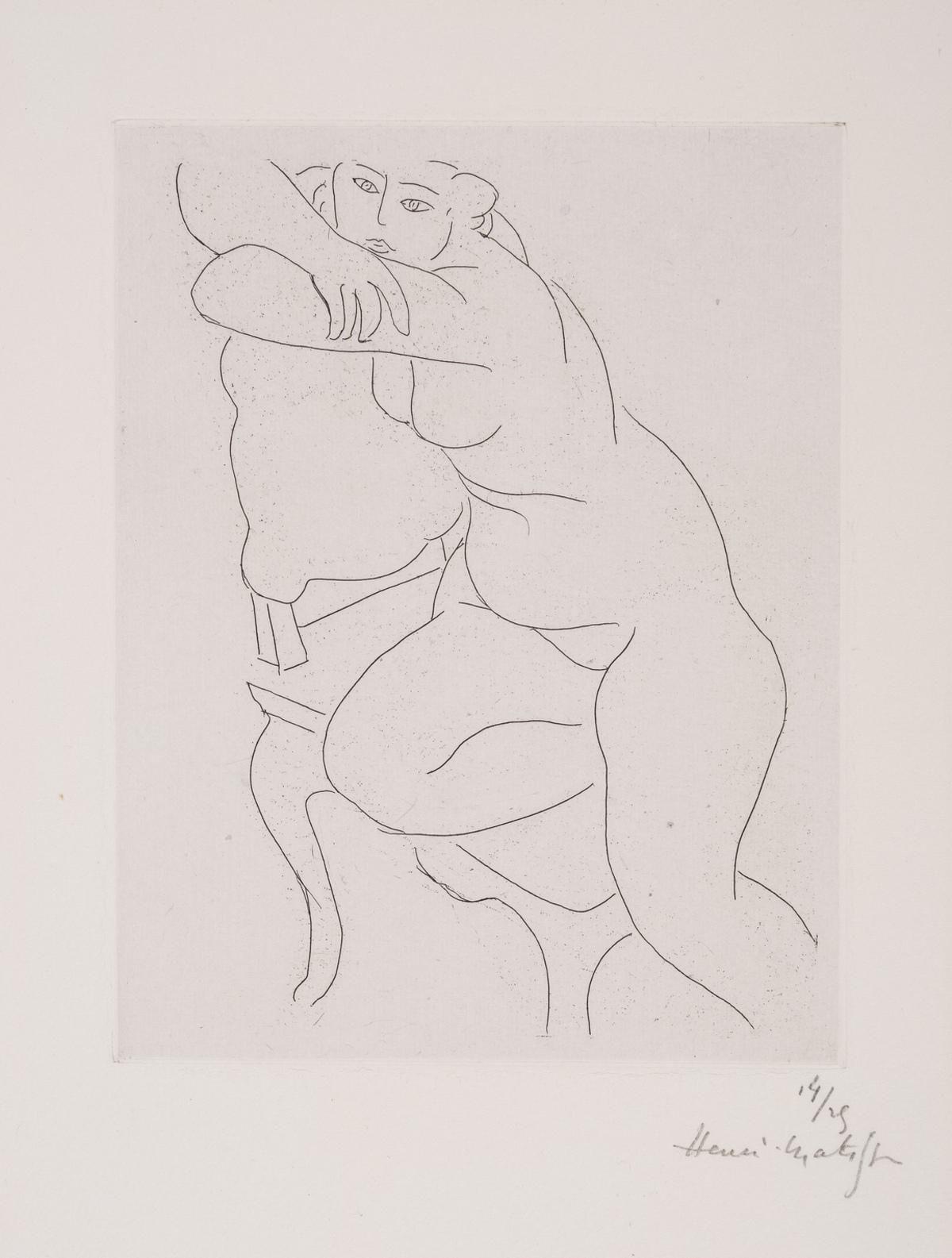 Henri Matisse (1869-1954) Nu au fauteuil pl. 210 (Duthuit 245)