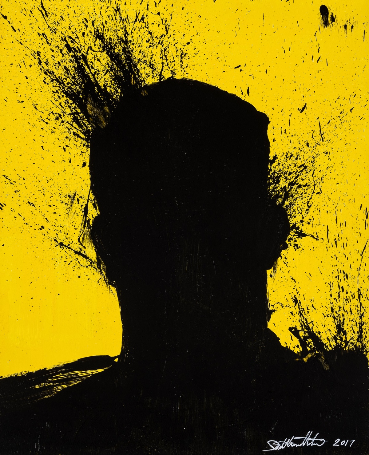 Richard Hambleton (1957-2017) Shadow Head, Yellow