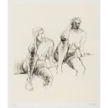 Henry Moore (1898-1986) Nudes. Seated Figures (Cramer 398)