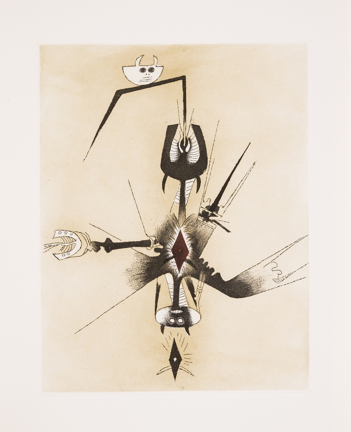 Wifredo Lam (1902-1982) Crosieur Noir - Image 6 of 8